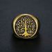 316 Stainless Leaf Men's Tree Of Life Personality Titanium Steel Ring_ipsvogv.com