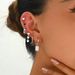 Women’s Jewelry Set Fashion Simple Black College Style Women's Earrings Niche Love Drop Oil Design High End Earrings Versatile Earrings_ipsvogv.com