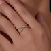 Women's Jewelry Sterling Silver Ring INS Style Simple Double Ring Cross Linked Full Circle Zircon Ring Silver Ring_ipsvogv.com