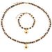 Love Tiger Eye Pendant Shell Tiger Eye Stone Natural Stone Bracelet Necklace Clavicle Chain_ipsvogv.com