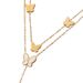 Sweet Fashionable Japanese And Korean Temperament, Smooth Butterfly Shell, Long Tassel Pearl Pendant, Double-layer_ipsvogv.com