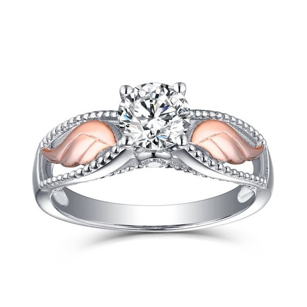 Zircon Jewelry Angel Wings Gold Ring Women's Creative Handicraft_ipsvogv.com