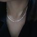 Multi Layered And Non Fading Titanium Steel Plated Necklace, Women's Collarbone Chain, Silk Thread_ipsvogv.com