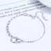 Women's Jewelry Interlocking Bracelet Ins Niche Design 925 Sterling Silver High End Girlfriend Geometric Circle Hand Jewelry_ipsvogv.com
