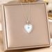 Heart Shaped Devil's Eye Necklace, Female Personality, Fashion Trend, Coldness Style, Zircon Pendant Jewelry_ipsvogv.com