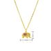 Copper Elephant Pendant Necklace For Women - Micro Inlaid Zircon, Cute Clavicle Chain, INS Style Jewelry Gift_ipsvogv.com