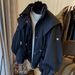 Women's casual drawstring waist tooling trench coat coat female spring and autumn short_ipsvogv.com