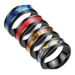 Fashion Men's Shell Titanium Black Stainless Steel Ring Jewelry_ipsvogv.com