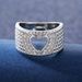 Cao Shi's Autumn New Recommendation: Exquisite Hollow Heart Copper Set Zircon Women's Ring Fashion Accessories_ipsvogv.com