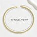 Geometric design simple hip-hop style beaded long necklace, fashionable OL temperament, collarbone chain_ipsvogv.com