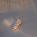 Necklace Women's New Gold Branches, Jade Leaves, Fashionable and Simple Temperament, Super Immortal Inlaid with Zirconia, Exquisite and Colorless_ipsvogv.com