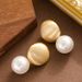 French Style Light Luxury Fashionable Brushed Matte Pearl Pendant For Women With A Sense Of Luxury, Simple And Genuine_ipsvogv.com