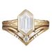 Sanjie 2025 New Jewelry Women's Gold Wheat Ear Shaped Pair Wedding Rectangular Zircon Ring_ipsvogv.com