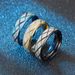 Mesh Patterned Titanium Personalized And Creative Stainless Steel Couple Ring Korean Edition Jewelry_ipsvogv.com