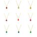 Light Luxury Retro Oval Glue Drop Multi Color Pendant Copper Plated Necklace Niche Design Small Fairy Clavicle Chain_ipsvogv.com