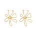 Jewelry Sweet Cool Ins Pearl Big Flower Fashion Metal Smooth Earrings_ipsvogv.com