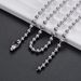 Stainless Round Men's Necklace Titanium Steel Bead Fashion Polka DIY Jewelry Chain_ipsvogv.com