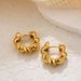 Women’s Jewelry Set Fashion Simple Temperament Versatile Personality Earrings Retro Twisted Copper Plated Ear Buckle Ear Ring Female Earrings_ipsvogv.com