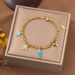 Stainless Steel Cuban Bracelet, New Turtle Flower Pendant, Small And Fashionable, Non Fading_ipsvogv.com