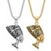 Trendy Jewelry Titanium Steel Egyptian Queen Pharaoh Isis Horus Pendant Necklace_ipsvogv.com