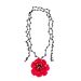 ZA Trendy Knitted Multi-layer Rhinestone Rose Flower Adjustable Dark Style Party Collarbone Chain For Women_ipsvogv.com
