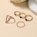 New Fashionable And Minimalist V-shaped Diamond Set Personalized Black Ring For Women_ipsvogv.com