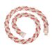 Unisex 15mm Bar Hip Hop Full Diamond Cuban Necklace Men's Hiphop Rap Alloy Pendant Red Diamond_ipsvogv.com