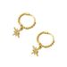 Personalized Fashion Earrings For Women, Eight Pointed Star Inlaid Zircon Design Earrings, Simple And Versatile Ear Buckles_ipsvogv.com