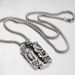 Stainless Steel Retro Skull Blade Pendant Personality Versatile Necklace Men And Women_ipsvogv.com