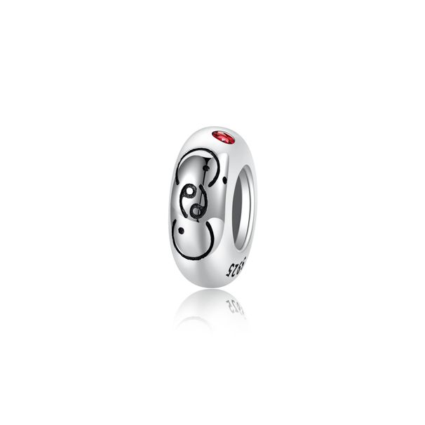 Women's Jewelry Original Design New 12 Constellations S925 Silver Spacer Beads Simple Style Fashion Color Zircon Diy Accessories_ipsvogv.com