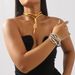 N11579 personality winding snake necklace, niche design, spicy girl adjustable bracelet_ipsvogv.com