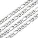 Figaro Chain 3:1 Flat Men's Necklace Jewelry_ipsvogv.com