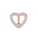 Women's Jewelry Heart Shaped Zircon Belly Button Nail Belly Button Ring Piercing Jewelry_ipsvogv.com