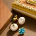 French Elegant Small Fragrance Style, Wearing Double-sided Crystal Pearl In Front And Back, Women's High-end Feeling,_ipsvogv.com