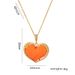hot new multi-color optional necklace love simple personality necklace round pendant_ipsvogv.com