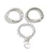 Punk Style Lock Shaped Pendant Bracelet Personalized Metal Bent Tube Bead Elastic Bracelet For Women_ipsvogv.com