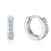 New Concept S925 Sterling Silver Single Row Diamond Earrings Temperament Simple Full Diamond Earrings Classic Popular Silver Jewelry_ipsvogv.com