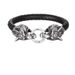 New Viking Wolf Head Handmade Leather Personalized Creative Men's Bracelet Jewelry Bangle For Men_ipsvogv.com