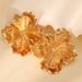 Fashion Jewelry Multi-layer Flower Metal Elegant Exaggerated Women's Earrings_ipsvogv.com