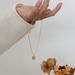 French Style High-end Feeling, Niche And Versatile Gold Lock Bone Chain, Cat's Eye Stone Oval Pendant, Titanium Steel_ipsvogv.com