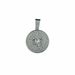 Virgo Full Diamond Round Constellation Pendant Angel's Symbol Fashion Classic Trendy Cuban Chain Necklace_ipsvogv.com