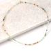3 cm Colored Zircon Crystal Natural Freshwater Pearl Necklace Female Beads Adjustable_ipsvogv.com