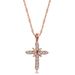 Unisex hot selling full zircon cross pendant necklace for women color separated electroplating new jewelry_ipsvogv.com