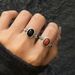 Silver Charm, Pure Silver, Southern Red Agate, Ethnic Style, Active Mouth Ring, Plain Circle, Personalized, Versatile_ipsvogv.com