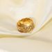 INS Wind Gold Plated Cuban Chain Zircon Titanium Steel Ring_ipsvogv.com