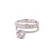 Sanjie Women's Engagement Ring Alloy Inlaid AAA Zircon Jewelry New Handpiece_ipsvogv.com