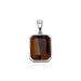 Square Natural Tiger Stone Pendant Solid Large Gem Pendant Personality Boyfriend Style Gift Autumn And Winter_ipsvogv.com
