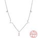 S Pure Silver Stacked Color Diamond Inlaid Collarbone Hot Selling INS High-end Zircon Necklace For Women_ipsvogv.com