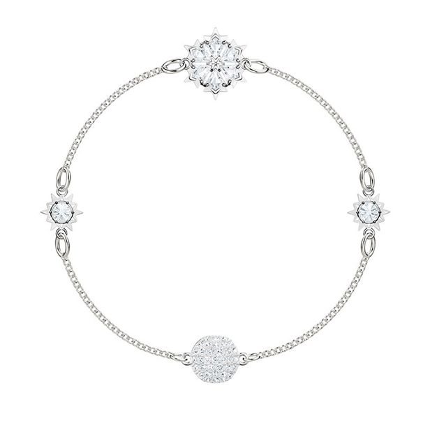 Beautiful Snowflake Invisible Magnetic Buckle Bracelet For Women Element Crystal Bracelet_ipsvogv.com