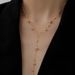 New Gold-plated Long Chain Women, Stainless Steel Round Bead Tassel Pendant Necklace For Women_ipsvogv.com